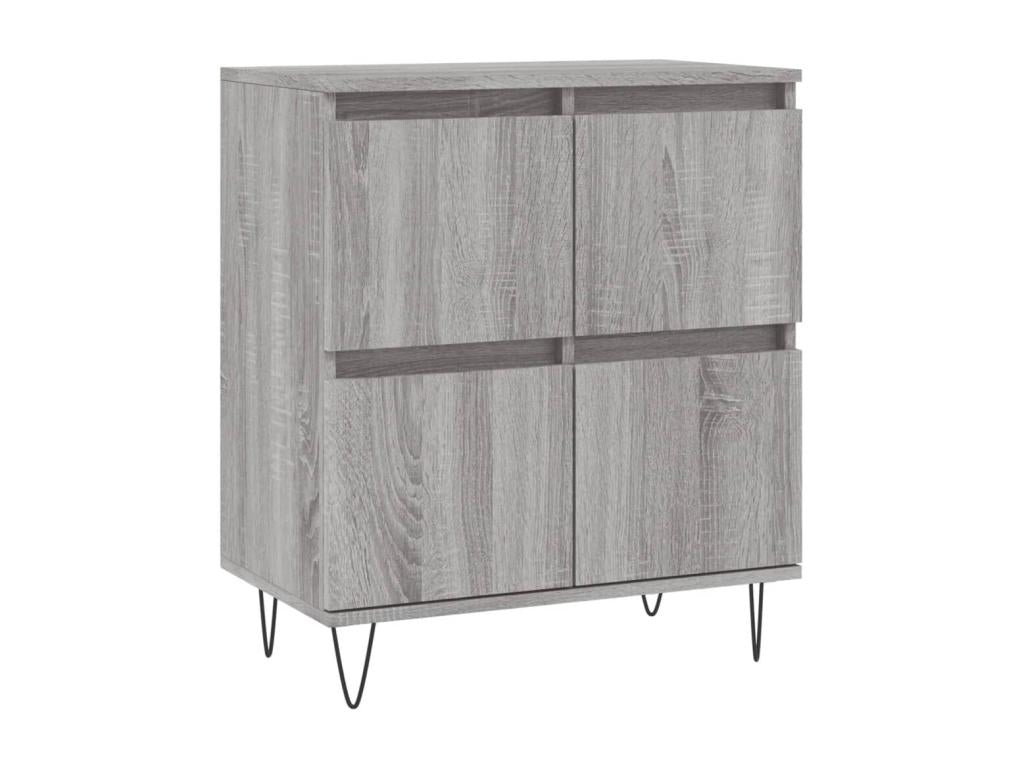 Luxameub 3-piece buffet set, grey engineered wood, WWKK65525