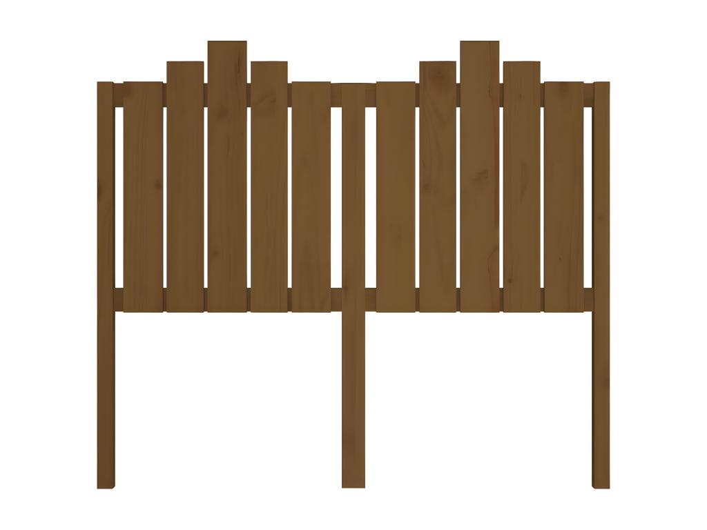 Honey brown headboard 126x4x110 cm Solid pine wood FTTN07349