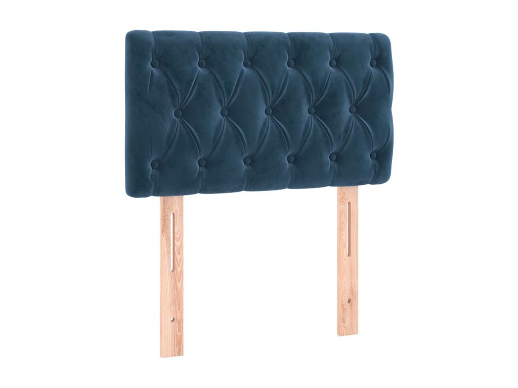 Dark Blue LED Headboard 80x7x78/88 cm Velvet GBUB83486