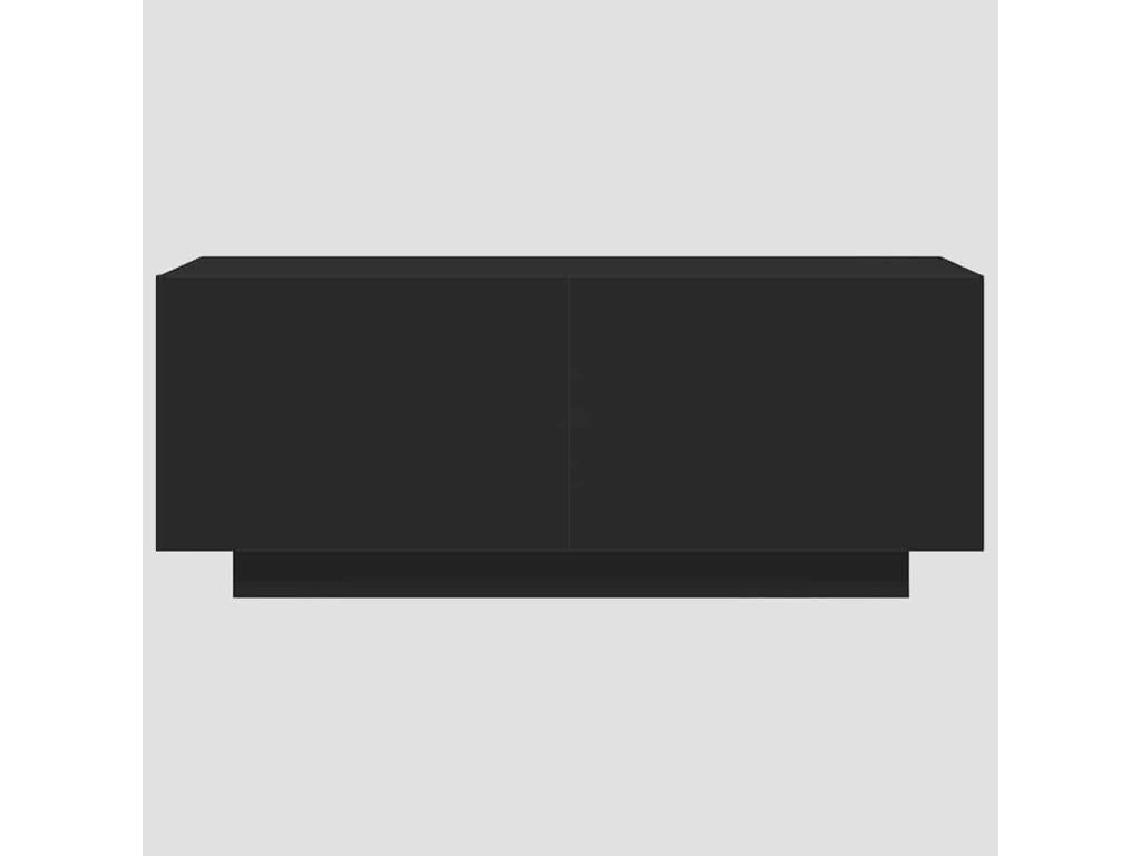 Black multimedia TV stand with shelf, 100x35x40 cm, 02 0025482 AFEA18132