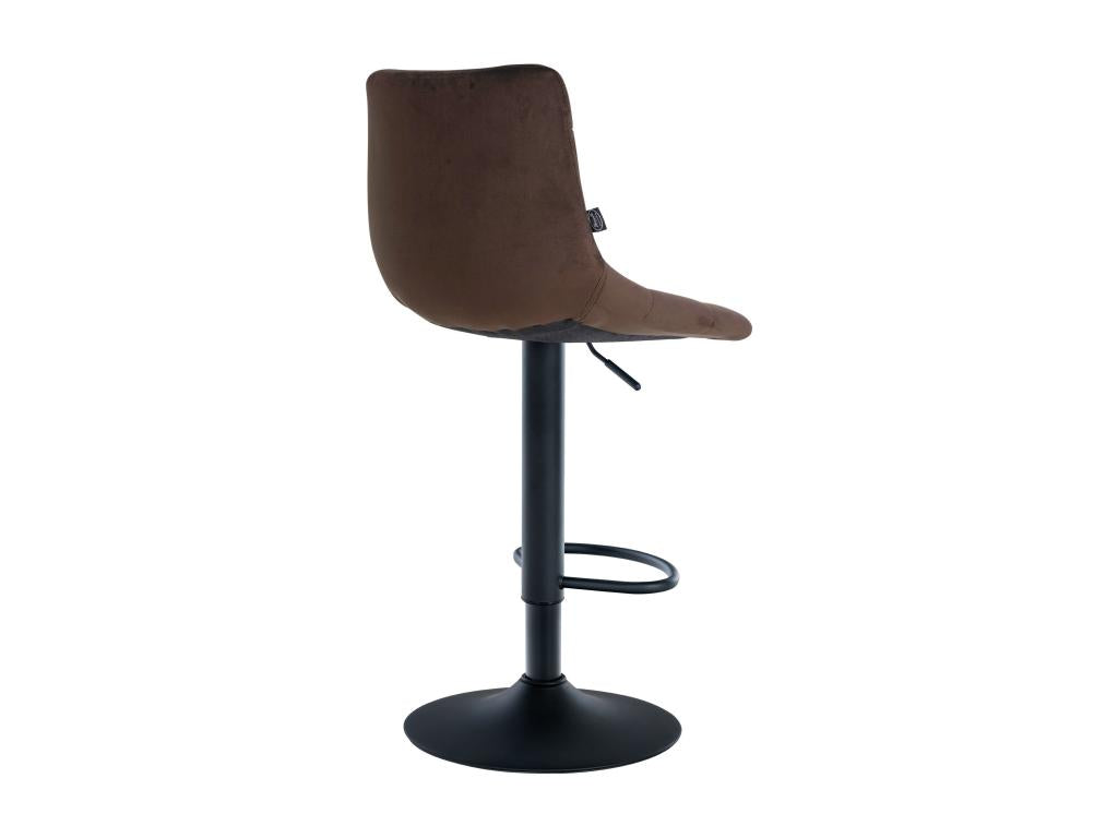 Bar stool - Velvet / Metal - Brown - Luxameub NQYJ31121