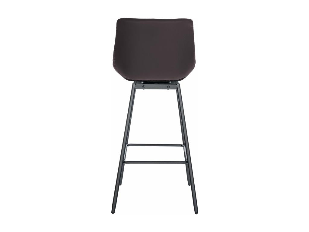 Brown metal swivel bar stool 49x56x105 cm 10 0005471 NAXU63833