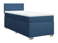 Luxameub bed base with mattress, blue, 100x200 cm, fabric AVUB55510