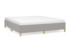 Cosymeub Light Grey Bed Base 180x200 cm Fabric MZQW76113