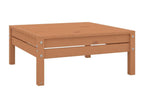 10-piece garden furniture set, solid pine wood, honey brown, 7 KYDS31281