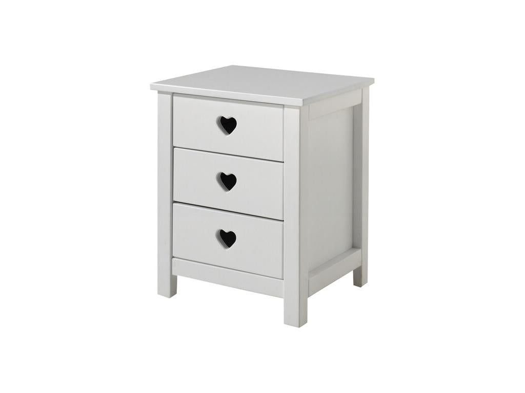 PINPAI Children's Bedside Table 50cm White WROK09730