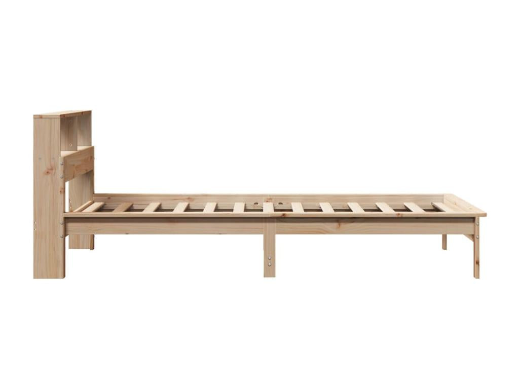 Bookshelf bed without mattress 100x200 cm solid pine wood YOCH84149