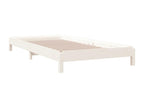 Stackable bed, white, 75x190 cm, solid pine wood, KWDF71592