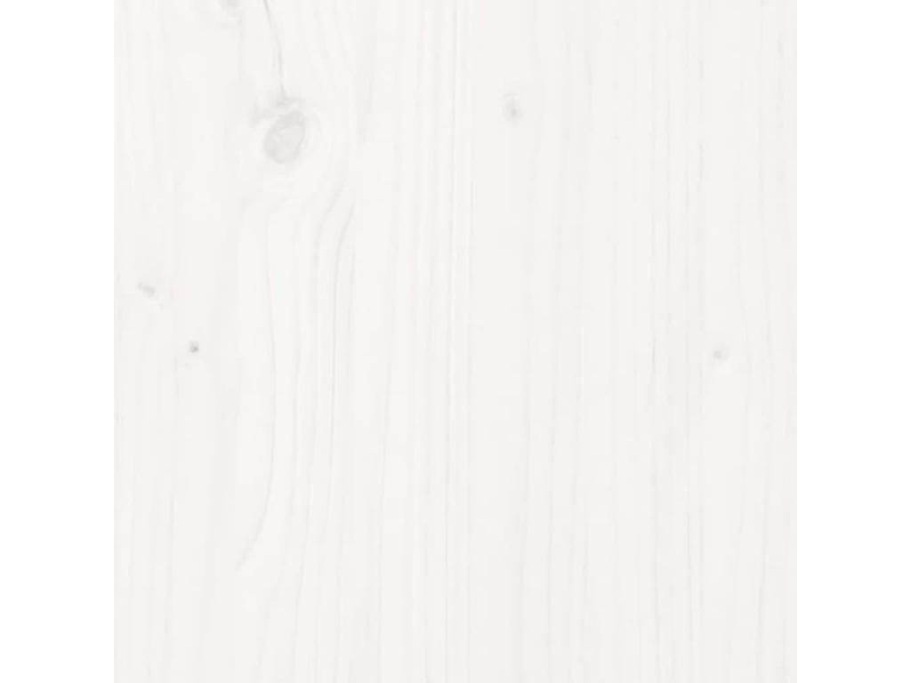 White Headboard 145.5x4x100 Solid Pine Wood YNBU33394