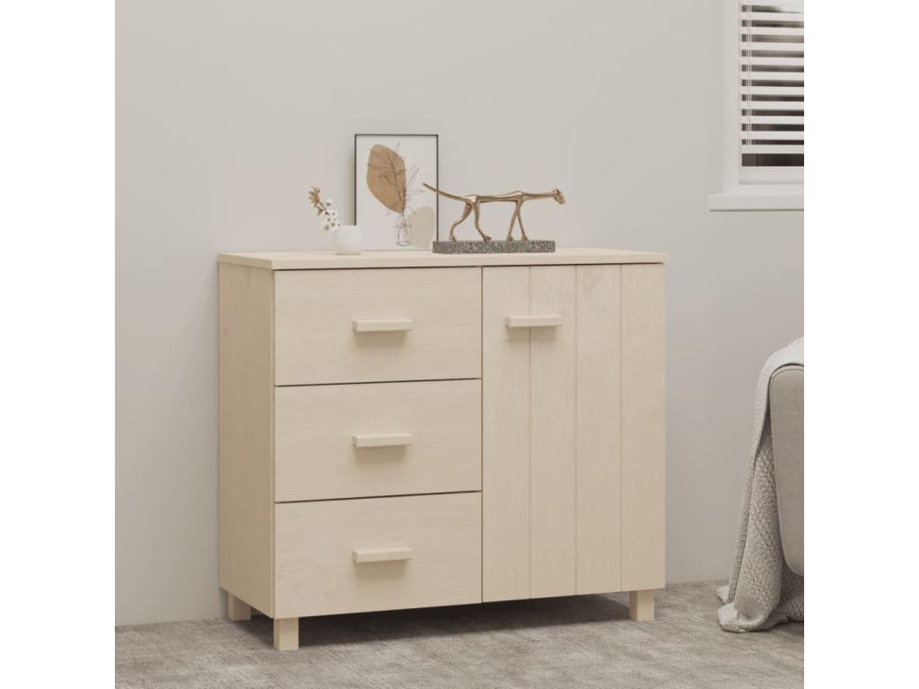 Luxameub Buffet Honey brown 90x40x80 cm Solid pine wood OOKZ04843