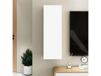 Luxameub White and Oak Wall Shelf 30.5x30x90 TSLX04569