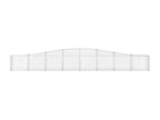 Arched gabion baskets, 3 pcs, 400x30x40-60, galvanized iron, LHSP23793