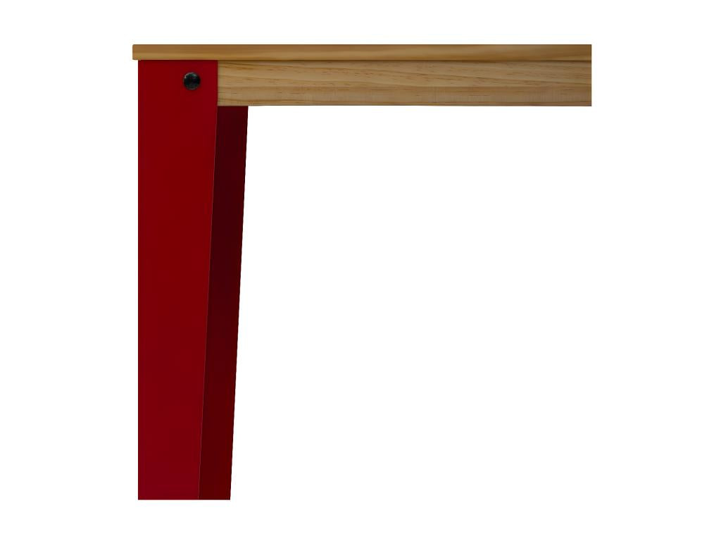 Luxameub Standing Table 40x140x110cm Red-Natural- Luxameub Furniture COCV40174