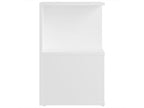 2-piece bedside tables, white, 35x35x55 cm, engineered wood, QURK23429
