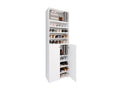 Luxameub XL Wooden Large Shoe Cabinet Large Boot Entryway Furniture Luxameub 10 Compartments White OTZR59239