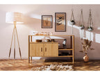 Luxameub - Solid oak wood shelf with natural oil finish HVXV55723