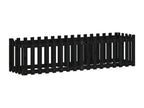 Raised garden bed with fence design, 200x50x50 cm, solid pine, IMBV89046