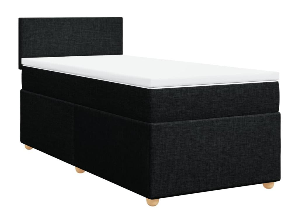 Luxameub bed base with black mattress 100x200 cm fabric XRGV50132
