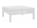 10-piece garden furniture set, white, solid pine wood, WTEF94010