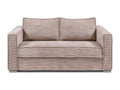 3-seater express convertible sofa in pink corduroy - Cosymeub wide sleeping area 140 cm - 22 cm mattress Cosymeub IMXD37106