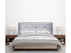 Luxameub Faux Leather Headboard with Buttons 150x50cm for 150cm Beds - Silver VVSU91581