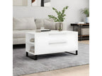 White coffee table 102x44.5x50 cm engineered wood FWSH75715