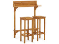 3 pcs balcony bar set Luxameub solid wood KRKF13555