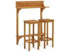3 pcs balcony bar set Luxameub solid wood KRKF13555
