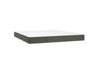 Luxameub bed base and mattress, Dark Grey 180x200 Velvet LBCD60259