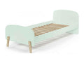 Luxameub 90x200cm Mint Green Children's Bed with Guardrail/Nightstand KAKU67433