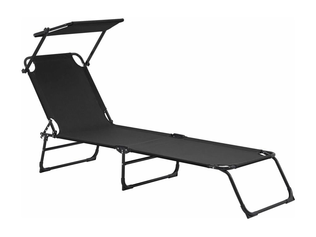 Black sun lounger 187x53x27 cm 03 0000990 ETWP86174