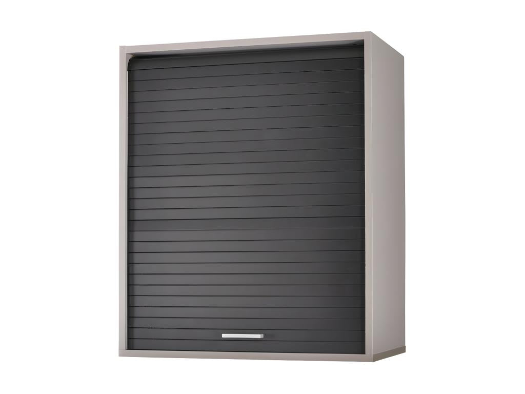 Kitchen storage unit L, aluminum grey/black - Luxameub COKX51005
