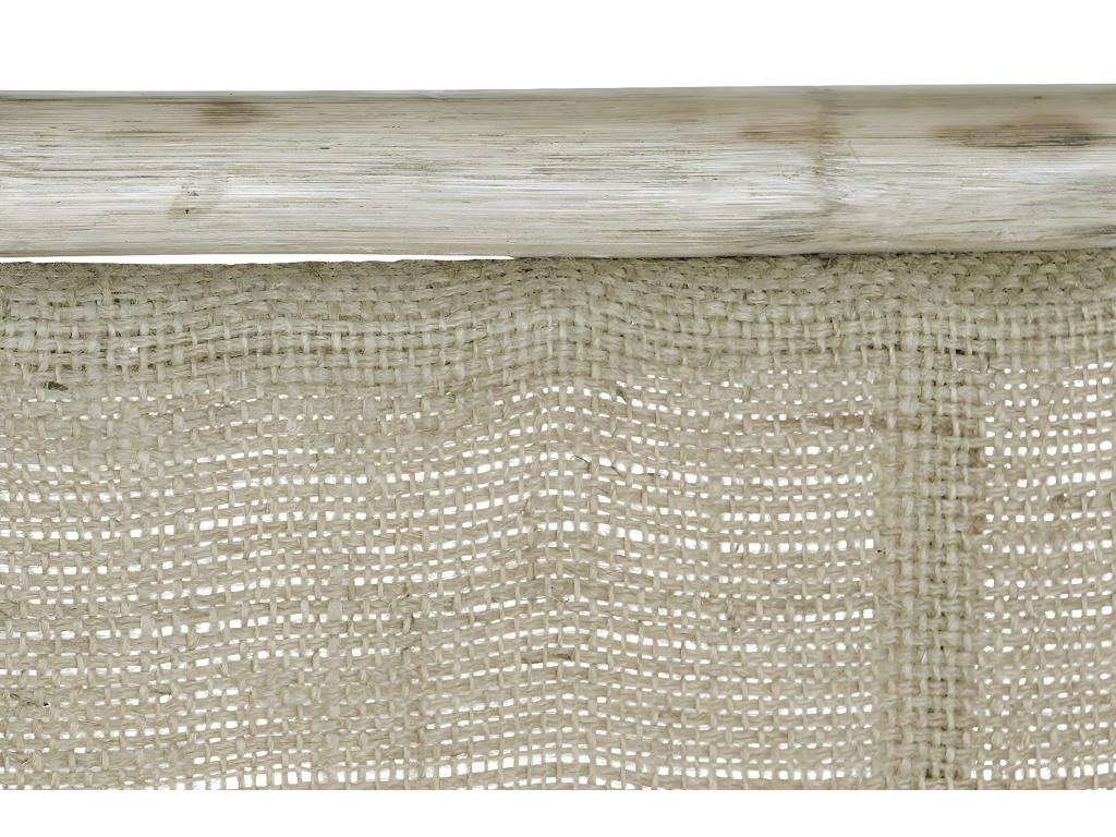 Natural wood headboard - length 180 x depth 4 x height 128 cm JLEN50288