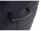 6x Luxameub-H71 dining chair, kitchen chair, reclining chair, fabric/textile, steel - dark grey YKKP66527