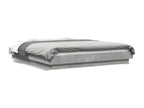Bed frame without mattress, concrete grey, 150x200 cm, UFIQ11156