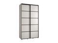 Luxameub 4 Sliding Door Wardrobe 235.2/140/60 2 Doors White/White/Black ZAQP28544
