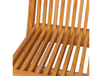 Luxameub 2-Piece Garden Chairs with Cushions, Solid Teak Wood, 3 IUNO28217