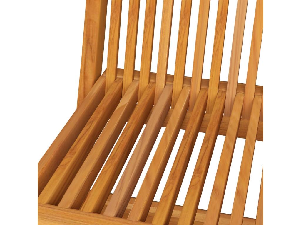 Luxameub 2-Piece Garden Chairs with Cushions, Solid Teak Wood, 3 IUNO28217