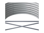 Raised garden bed, powder-coated steel, silver, YWGC03284