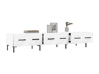 White TV stand 150x36x30 cm engineered wood YRXH50565