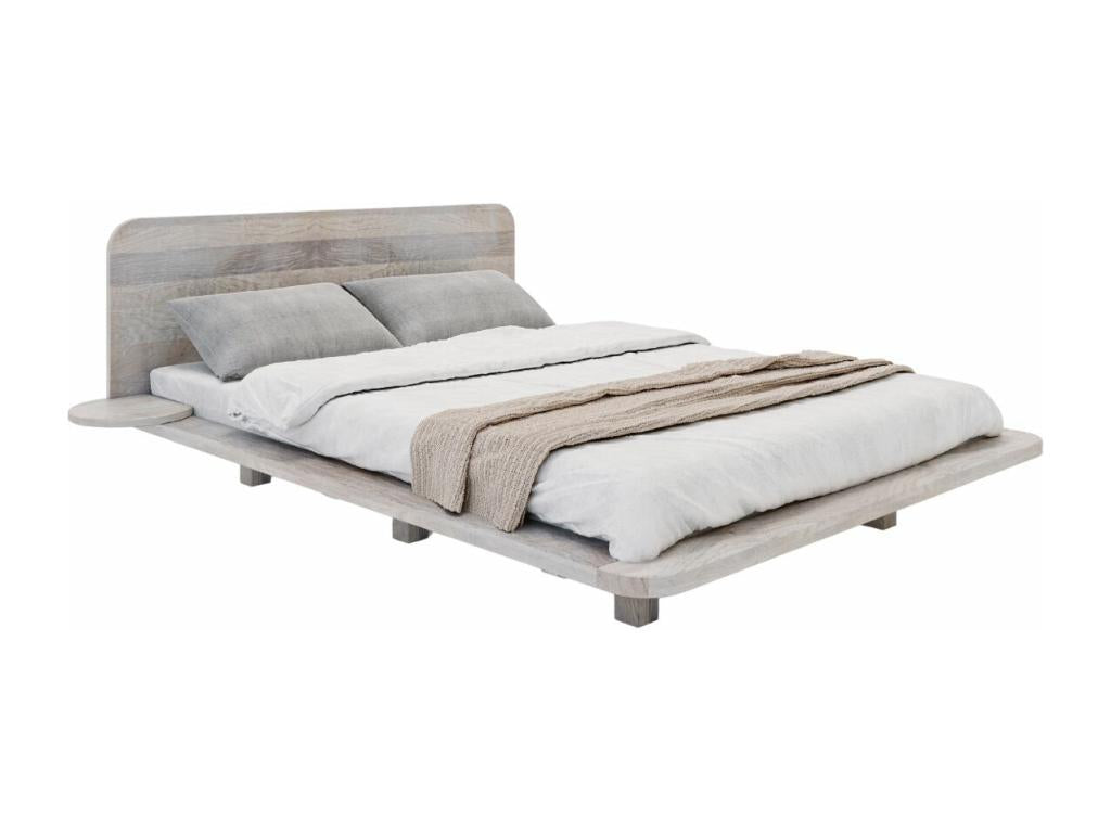 Cosymeub Solid Oak Floating Bed / 180x200 cm White FJUX01417