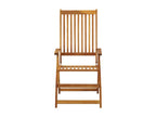 Folding garden chairs with cushions, 8 pcs, wood, Luxameub 28 JQIF50672