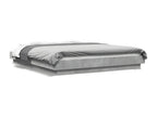 Bed frame without mattress, concrete grey, 150x200 cm, UFIQ11156