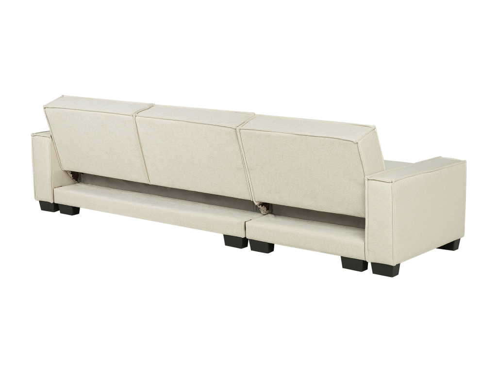 Right-hand corner sofa - Luxameub - Beige fabric WVHG53454