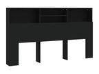 Black Headboard Wardrobe 180x19x103.5 cm CAJD07277