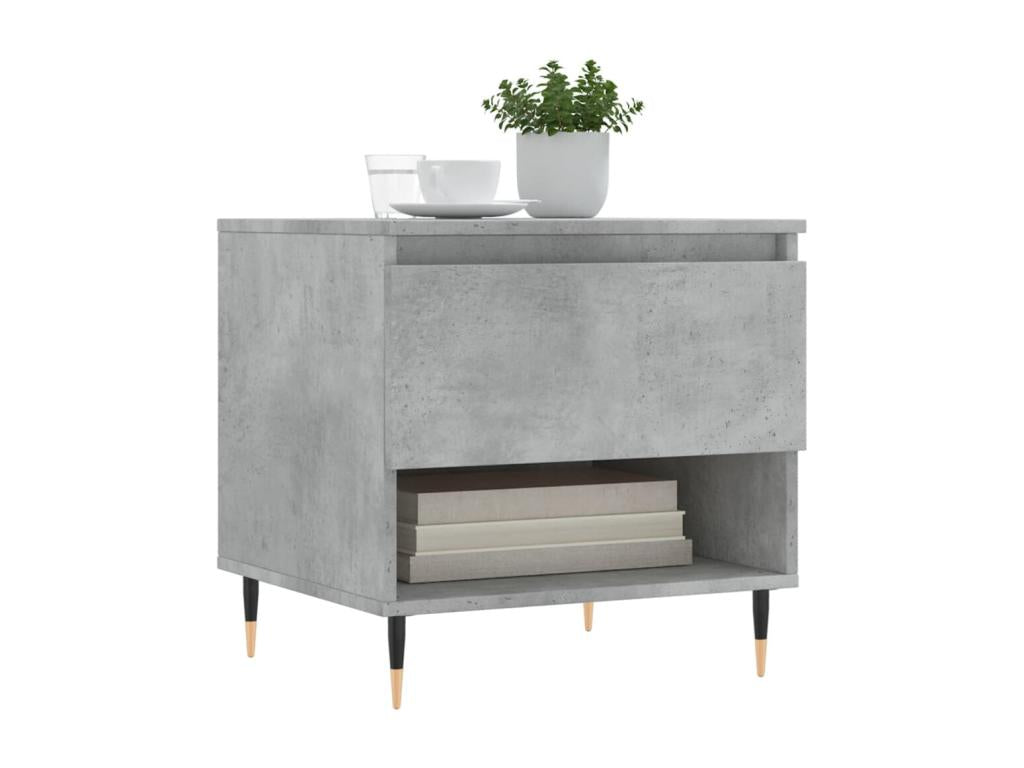 Concrete grey coffee table 50x46x50 engineered wood WSRS36040