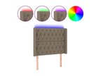 Luxameub LED Headboard 93x16x118/128 cm Fabric EFUC23131