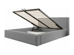 Upholstered double bed 140 cm - dark grey - BOCALIO PMCT29031