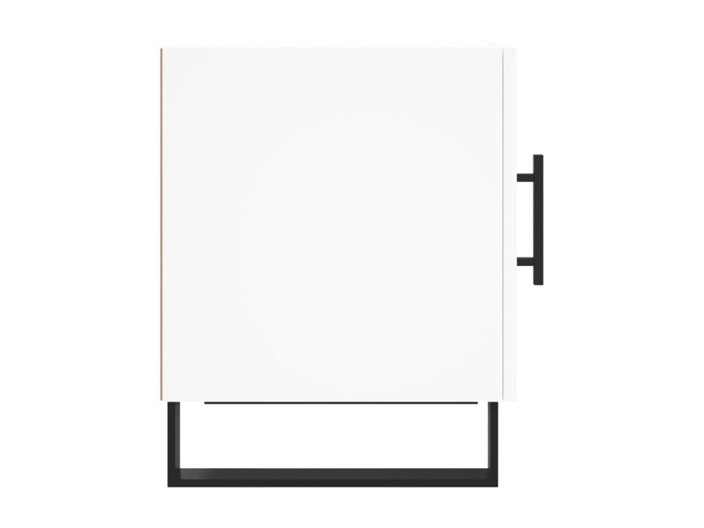 2-piece bedside tables, white, 40x40x50 cm, engineered wood, MYSQ93415