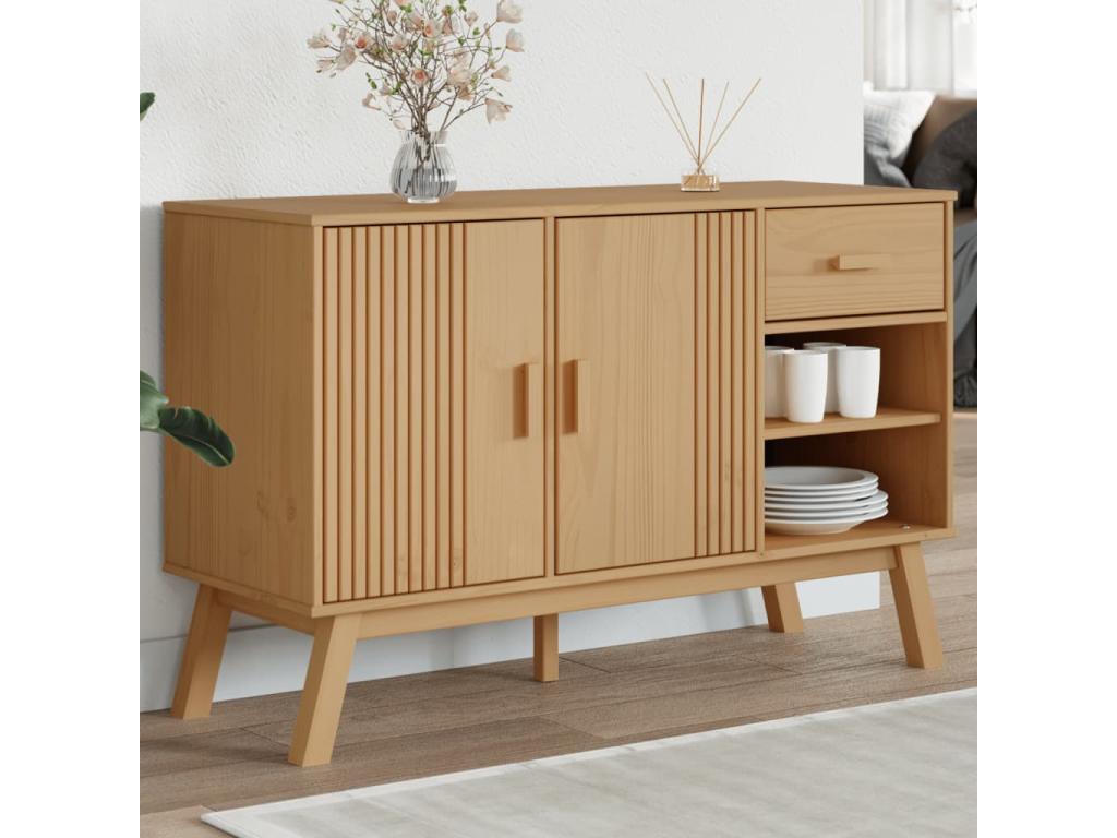 Artigeo brown sideboard, 114x43x73.5 cm, solid pine wood, GGXO45190
